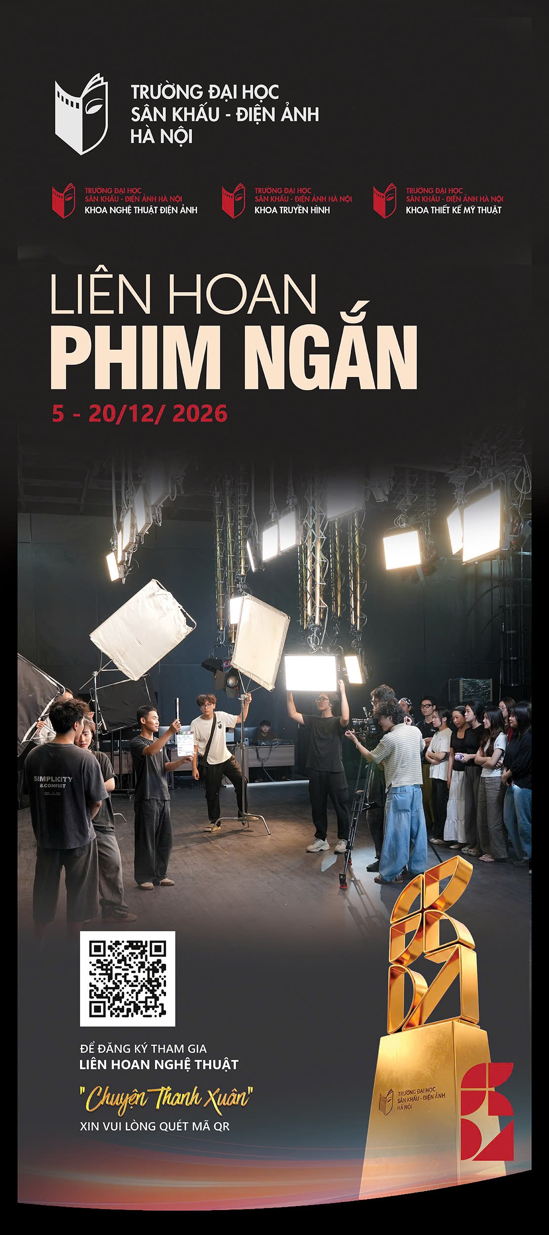 Banner Liên hoan Phim ngắn 2026 — Liên hoan Chuyện Thanh Xuân