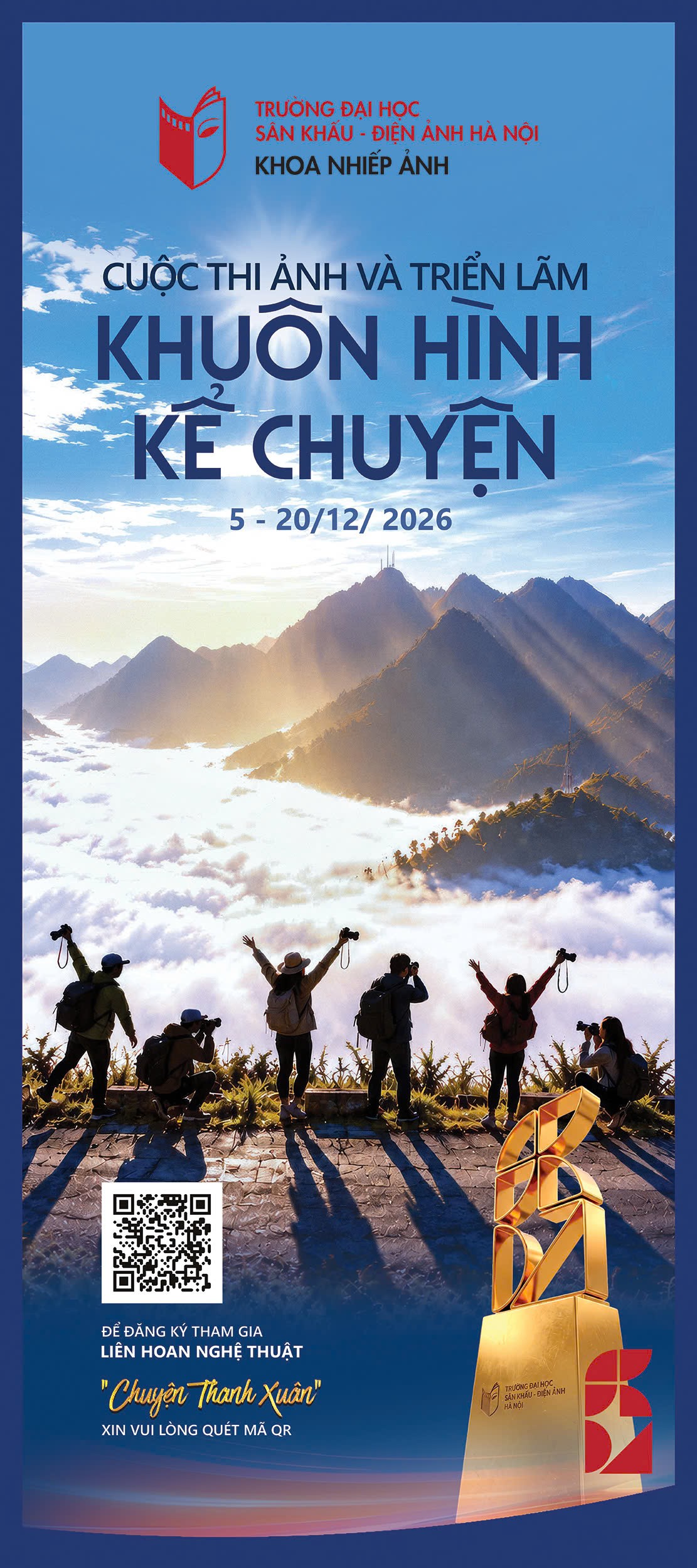 Banner Cuộc thi ảnh & Triển lãm Khuôn hình kể chuyện — Liên hoan Chuyện Thanh Xuân